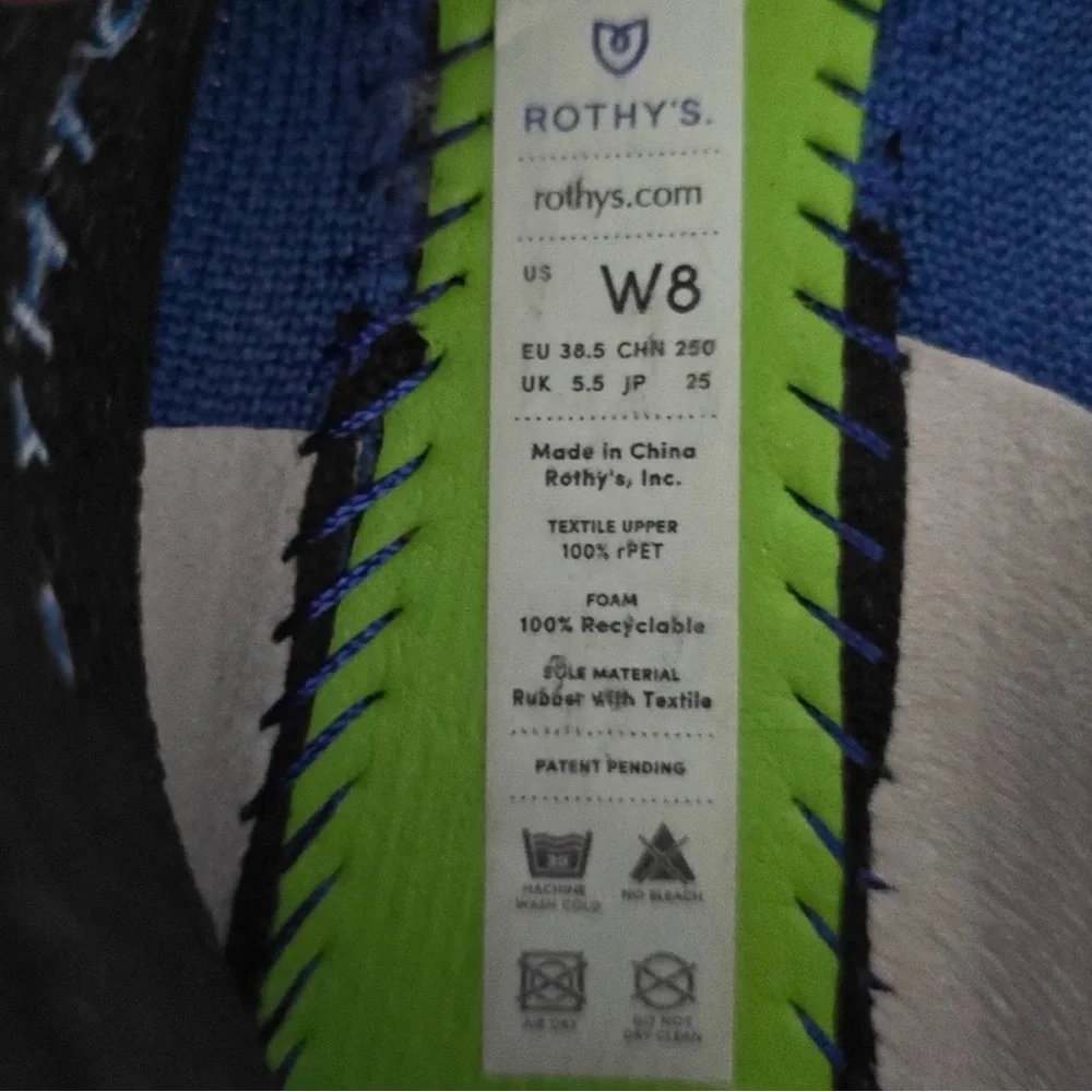 Rothy’s The Square Mary Jane Cobalt Blue Ocean Size 8 - Picture 3 of 3